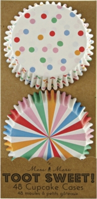 MERI MERI Toot Sweet pack of 48 cupcake cases