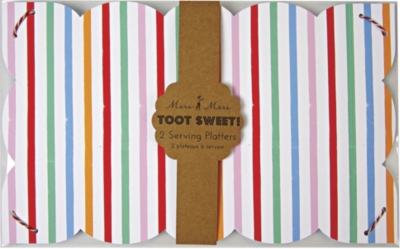 MERI MERI Toot Sweet pack of two paper platters