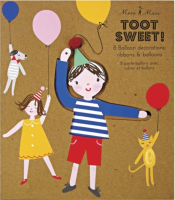 MERI MERI Toot Sweet set of eight balloon holders