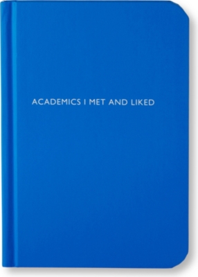 ARCHIE GRAND 'Academics I met and liked' notebook