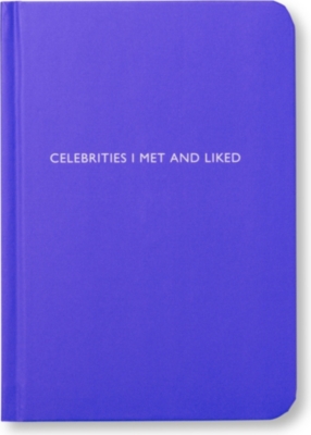 ARCHIE GRAND 'Celebrities I met and liked' notebook