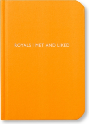 ARCHIE GRAND 'Royals I met and liked' notebook