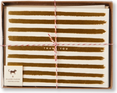 RIFLE PAPER Set of 8 Thank You Notelets