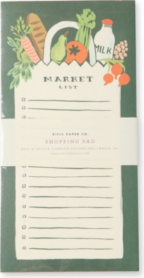 RIFLE PAPER Market shopping pad