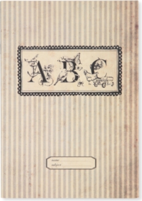 KATIE LEAMON Vintage ABC A5 notebook