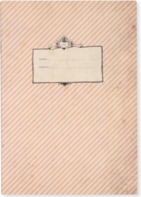KATIE LEAMON Vintage Stripe A5 notebook