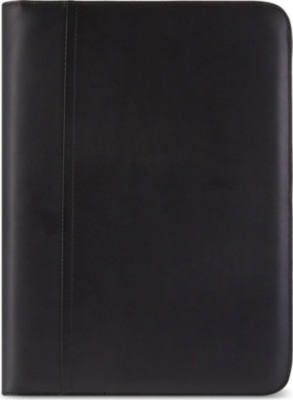 FILOFAX Metropol zipped A4 folder with calculator black