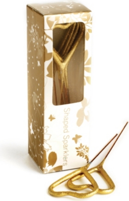 TALKING TABLES Heart sparklers gold
