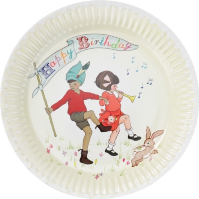 TALKING TABLES Belle & Boo party plates pack of eight
