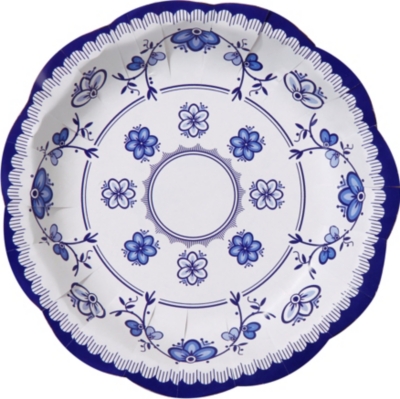 TALKING TABLES Party Porcelain pack of 12 paper plates