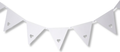 TALKING TABLES Mini heart bunting