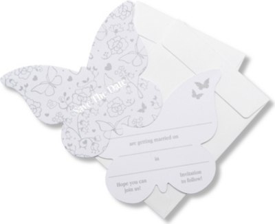 TALKING TABLES Save the Date cards and envelopes set of ten