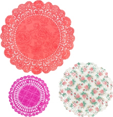 TALKING TABLES Floral doilies