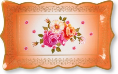 TALKING TABLES Floral platters pack of four