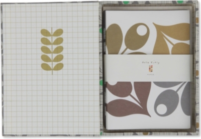 ORLA KIELY Acorn Cup set of 15 notecards