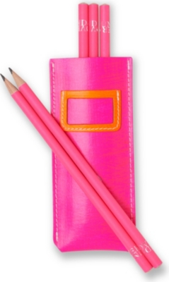 UNDERCOVER Recycled leather pencil pouch set