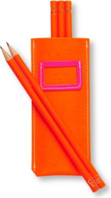 UNDERCOVER Recycled leather pencil pouch set