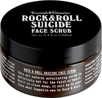 TRIUMPH & DISASTER Rock & Roll Suicide face scrub