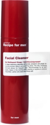 RECIPE FOR MEN Facial cleanser