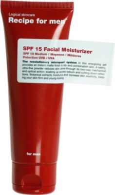 RECIPE FOR MEN Facial moisturiser SPF 15