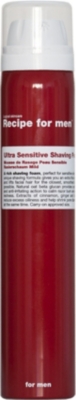 RECIPE FOR MEN Ultra Sensitive shaving foam