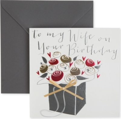 BELLY BUTTON DESIGNS To My Wife birthday card