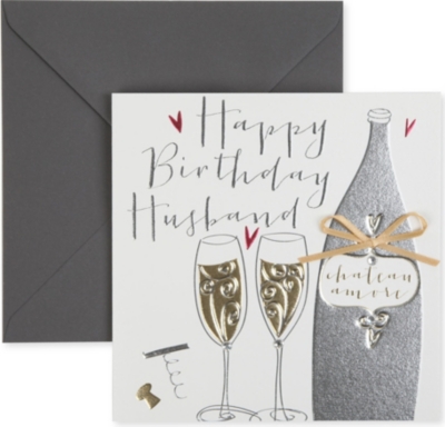 BELLY BUTTON DESIGNS Happy Birthday Husband birthday card
