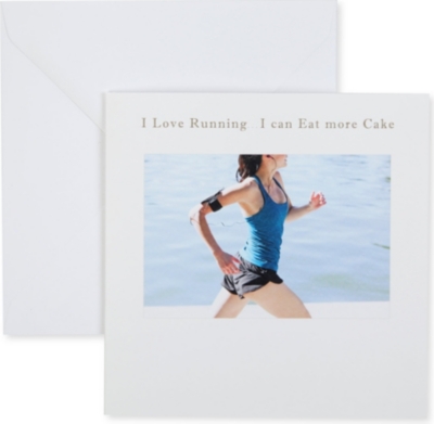 SUSAN O'HANLON I love running... I can eat more cake card
