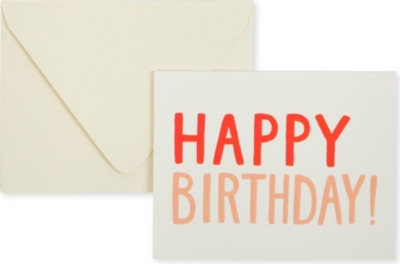 RIFLE PAPER Painted Happy Birthday card