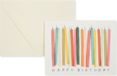 RIFLE PAPER Birthday candles card