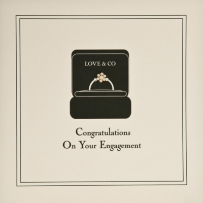 FIVE DOLLAR SHAKE Ring engagement card