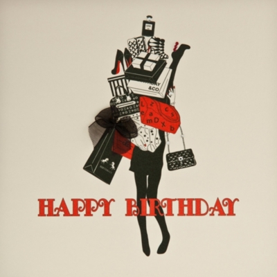 FIVE DOLLAR SHAKE Shopping birthday card