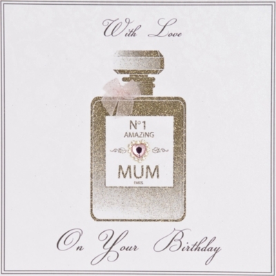 FIVE DOLLAR SHAKE No.1 Amazing Mum perfume bottle birthday card