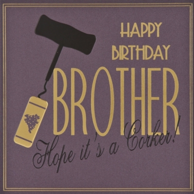 FIVE DOLLAR SHAKE Brother birthday card