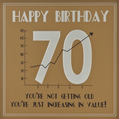 FIVE DOLLAR SHAKE 70th Birthday card