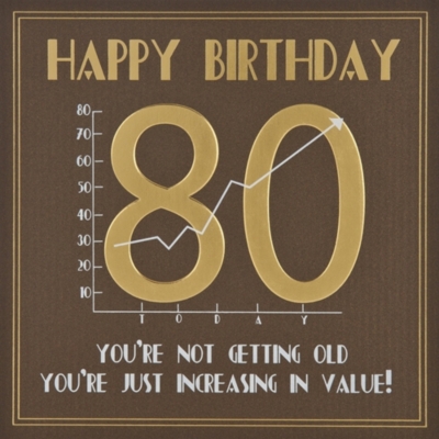 FIVE DOLLAR SHAKE 80th Birthday card