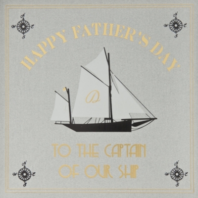 FIVE DOLLAR SHAKE Captain Of Our Ship Father's Day card