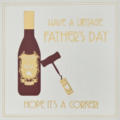 FIVE DOLLAR SHAKE Hope It's A Corker Father's Day card