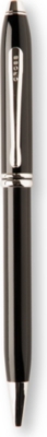 A T CROSS Townsend black lacquer ballpoint pen