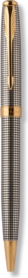 PARKER Sonnet Sterling Silver Cisele gold trim ball pen