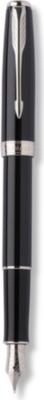 PARKER Sonnet Laque black chrome trim medium nib fountain pen