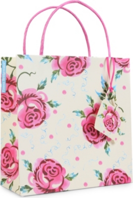 EMMA BRIDGEWATER Rose gift bag 22cm