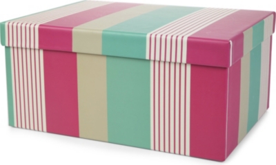 NINA CAMPBELL Silk Stripe gift box 32cm