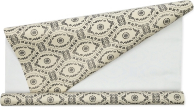 CAROLINE GARDNER Black cream lace wrapping paper