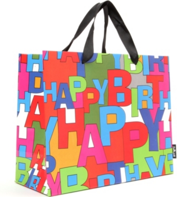 DESIGNERS GUILD Happy Birthday gift bag medium