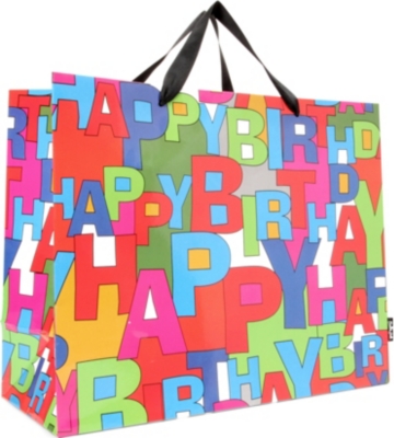 DEVA DESIGNS Happy Birthday gift bag carrier