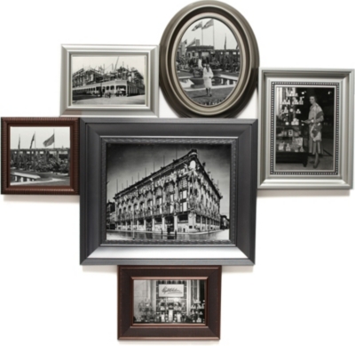 UMBRA Muchomix multi wall frame pewter