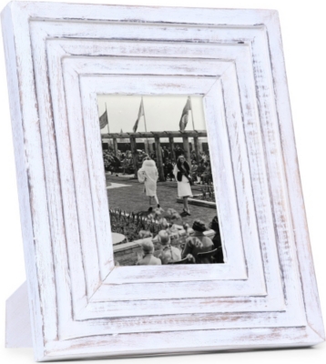  Ava distressed white mango wood frame 5