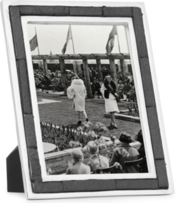  Aluminium and slate photo frame 7