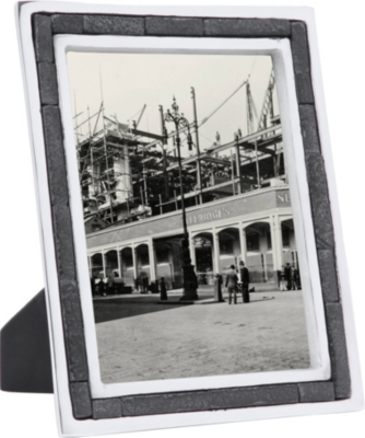  Aluminium and slate photo frame 8
